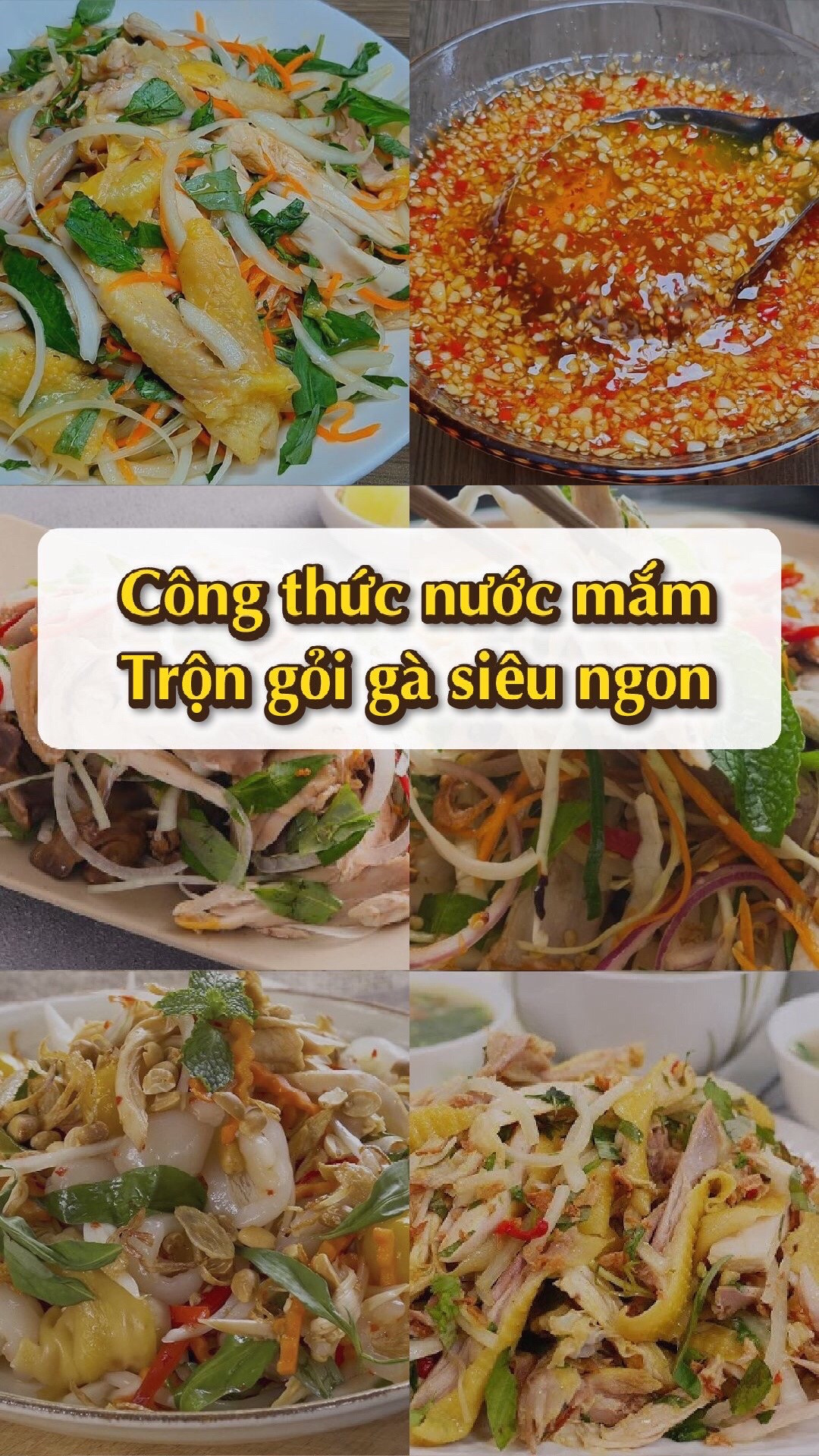 Công thức nước mắm trộn gỏi gà siêu ngon