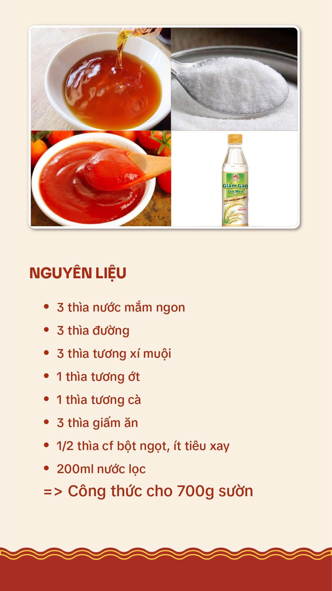 Công thức nước sốt Sườn xào chua ngọt ngon tuyệt, hướng dẫn chi tiết nguyên liệu và cách làm