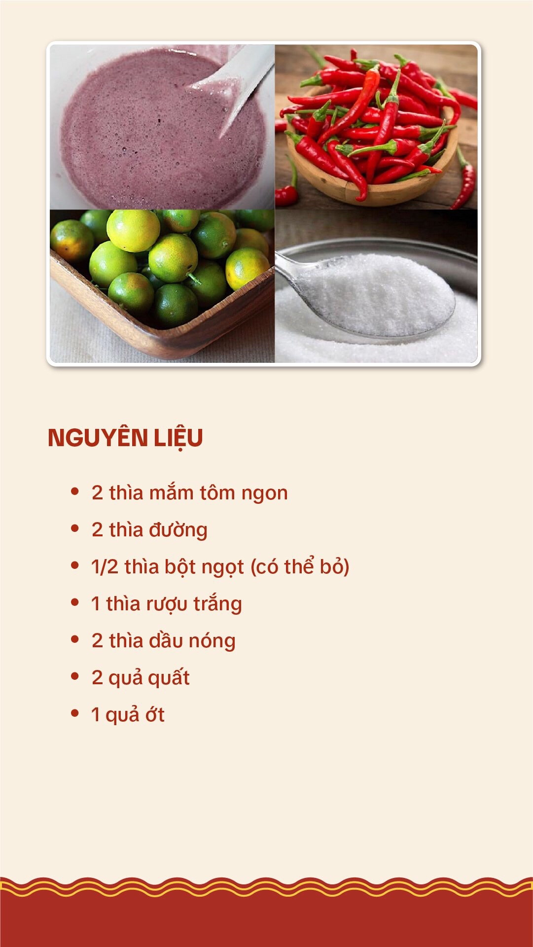 Công thức pha mắm tôm chấm bún đậu ngon