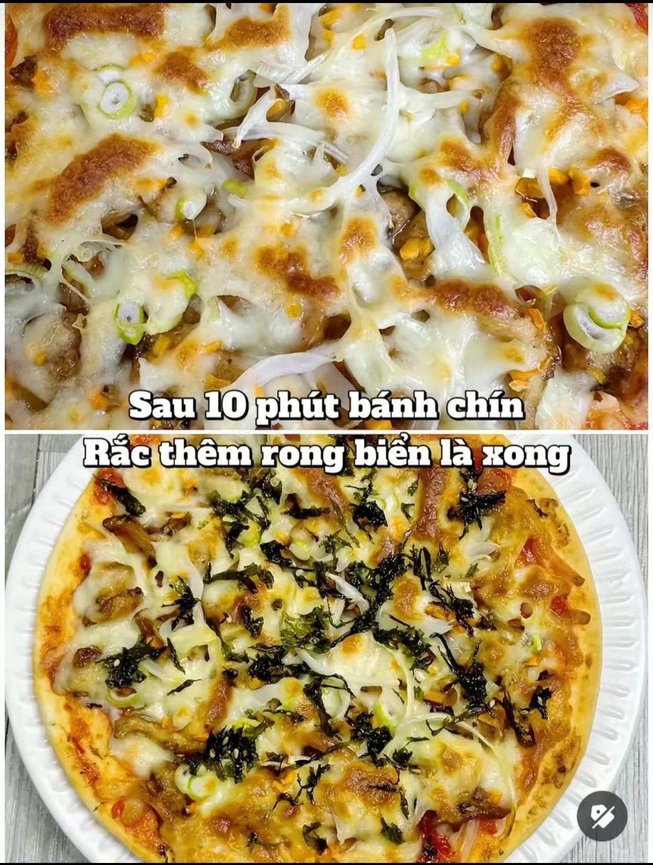 Công thức Pizza Gà Takoyaki: Bữa sáng nhanh, chất lượng với gà sốt takoyaki và rong biển