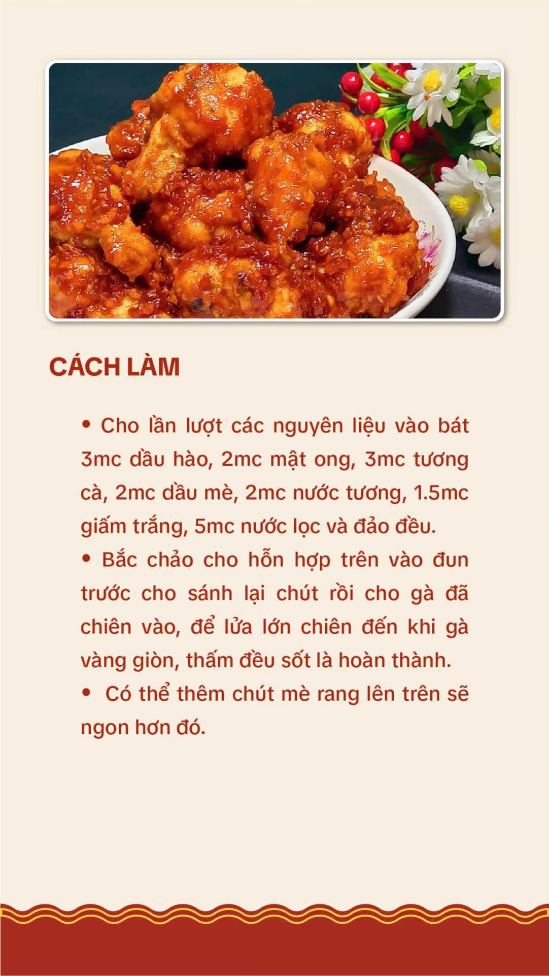 Công thức sốt chua ngọt chiên gà siêu ngon, giòn tan