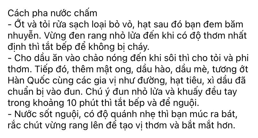 Công thức sốt HQ chấm đồ nướng ngon tuyệt