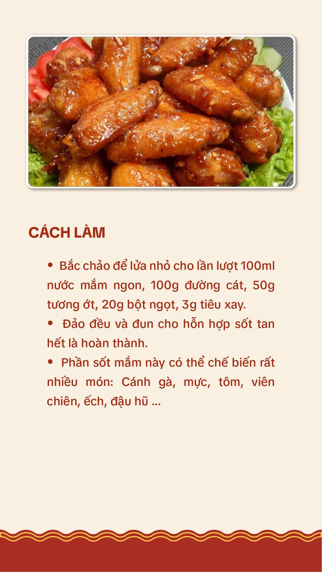 Công thức sốt nước mắm thơm ngon hấp dẫn cho các món chiên xào