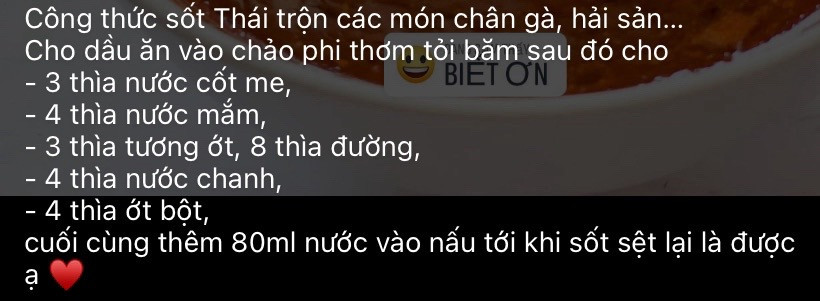 Công thức sốt Thái trộn các món chân gà, hải sản