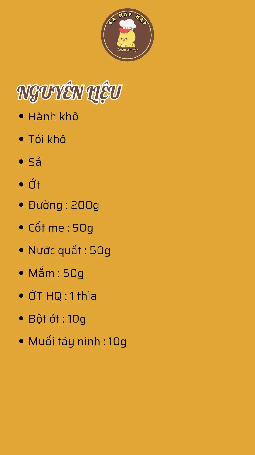 Công thức sốt Thái trộn chân gà với nguyên liệu hành khô, tỏi, sả và ớt
