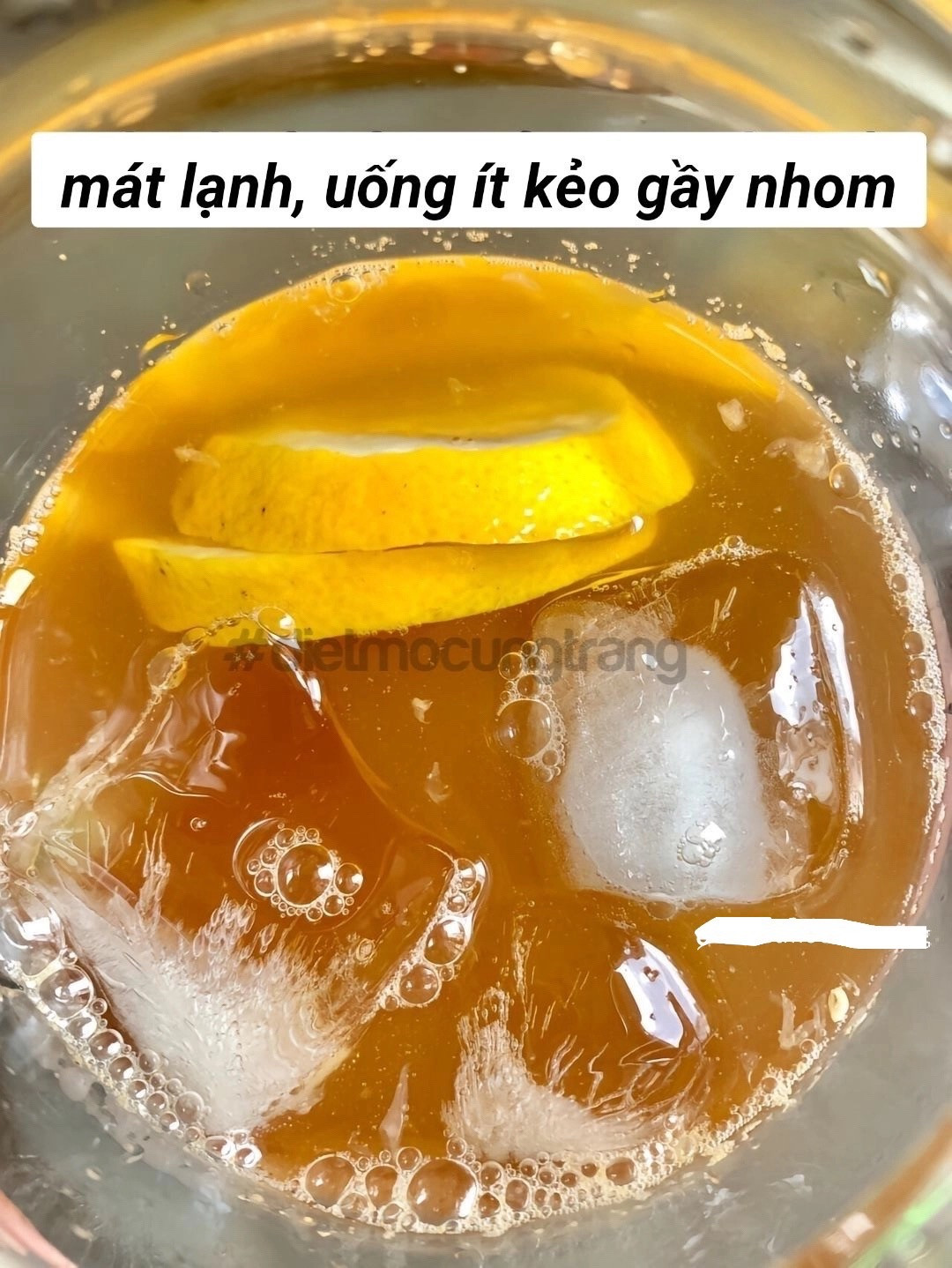Công thức Trà chanh giải nhiệt mùa hè, càng uống càng gầy với đường phèn và trà khô
