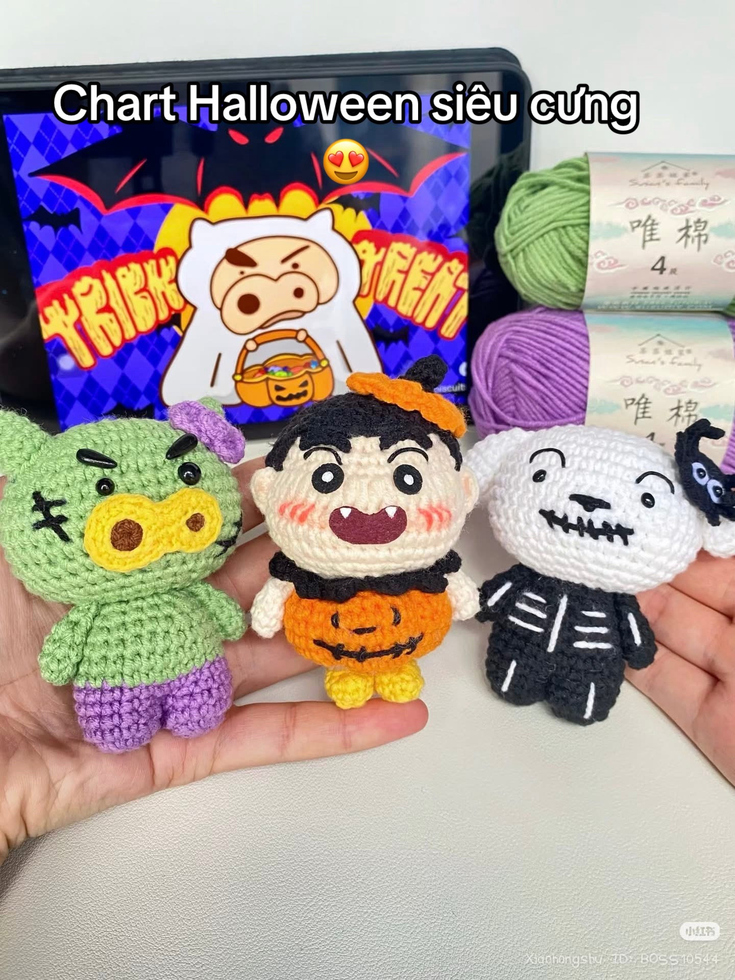 Crayon Shin-chan Halloween Amigurumi Crochet Pattern