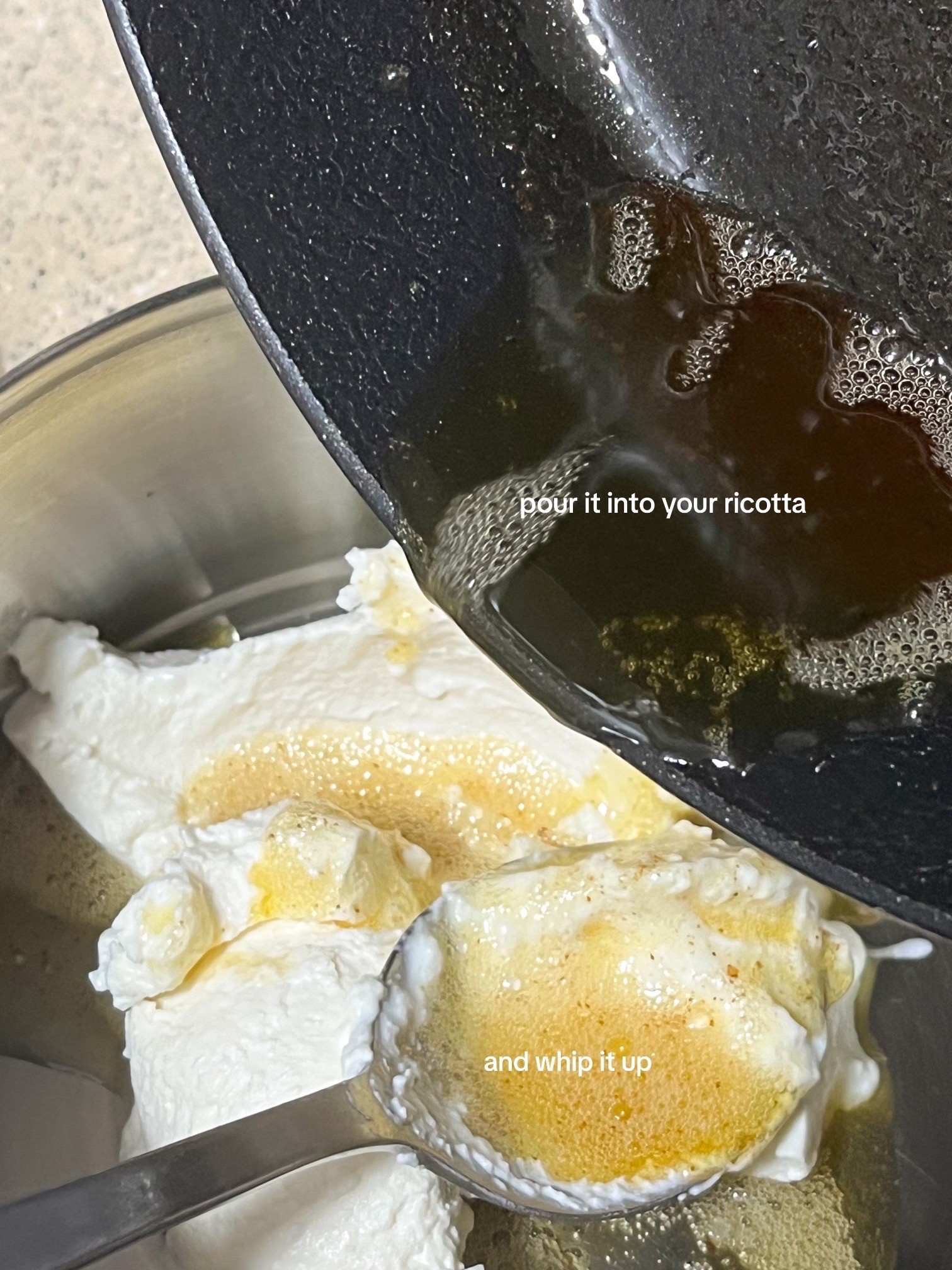 Creamy Brown Butter Ricotta Rigatoni with Crispy Toasted Breadcrumbs and Garlic