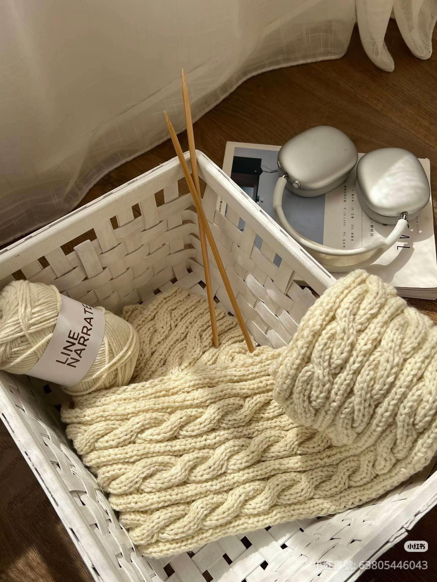 Creamy Cable Knit Scarf Pattern Share