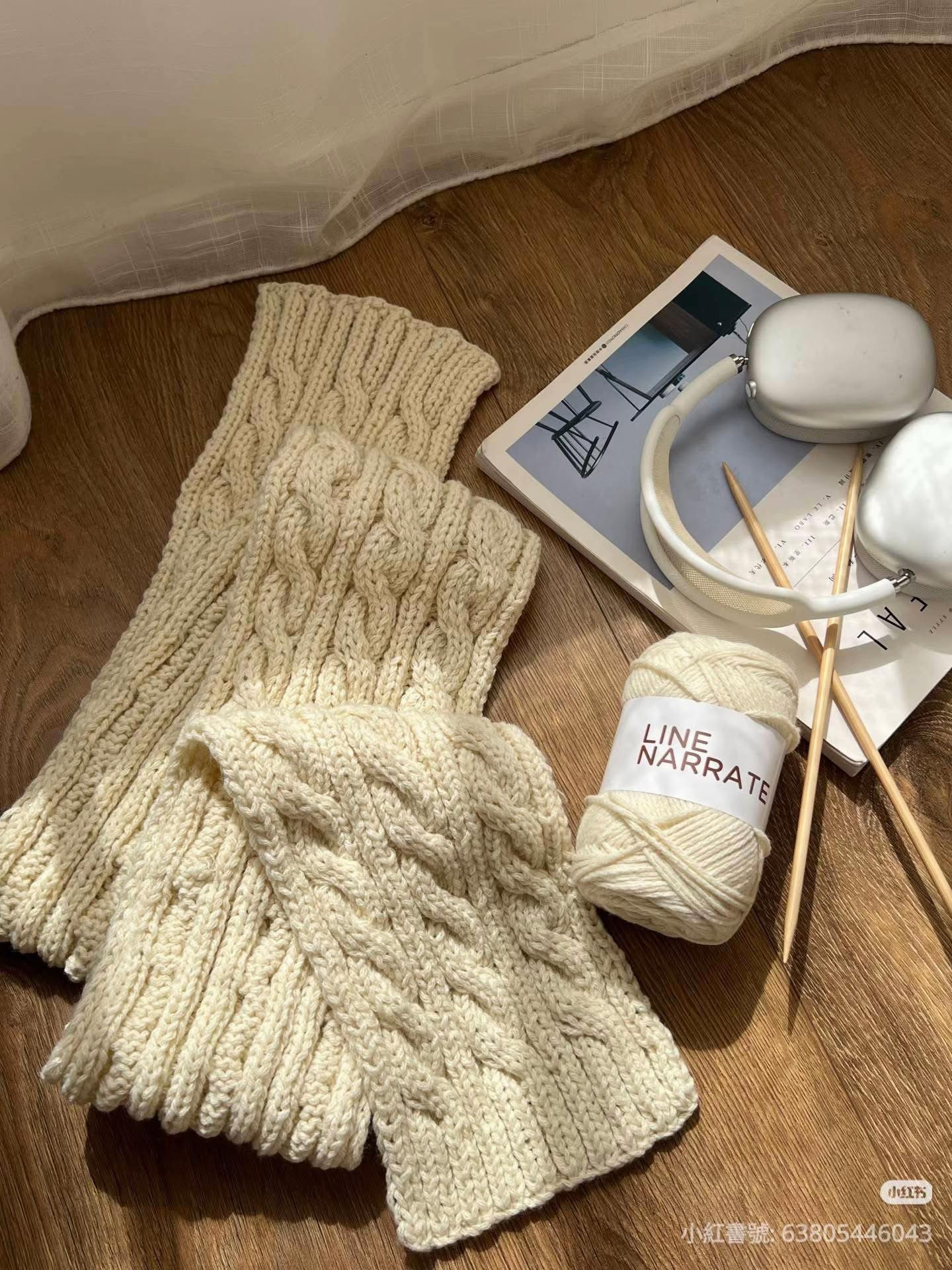 Creamy Cable Knit Scarf Pattern Share