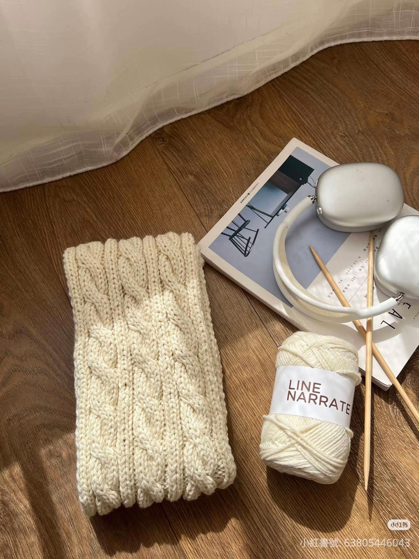 Creamy Cable Knit Scarf Pattern Share