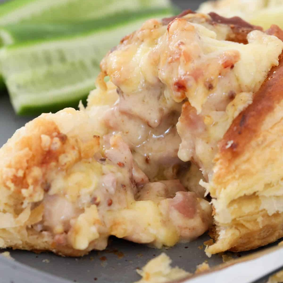 Creamy Chicken Vol Au Vent with Bacon, Leek and Mustard Filling