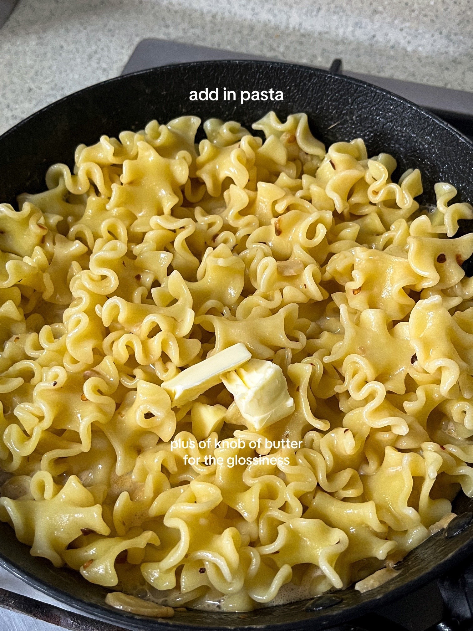 Creamy Lemon Pasta with Garlic and Chilli Flakes Recipe