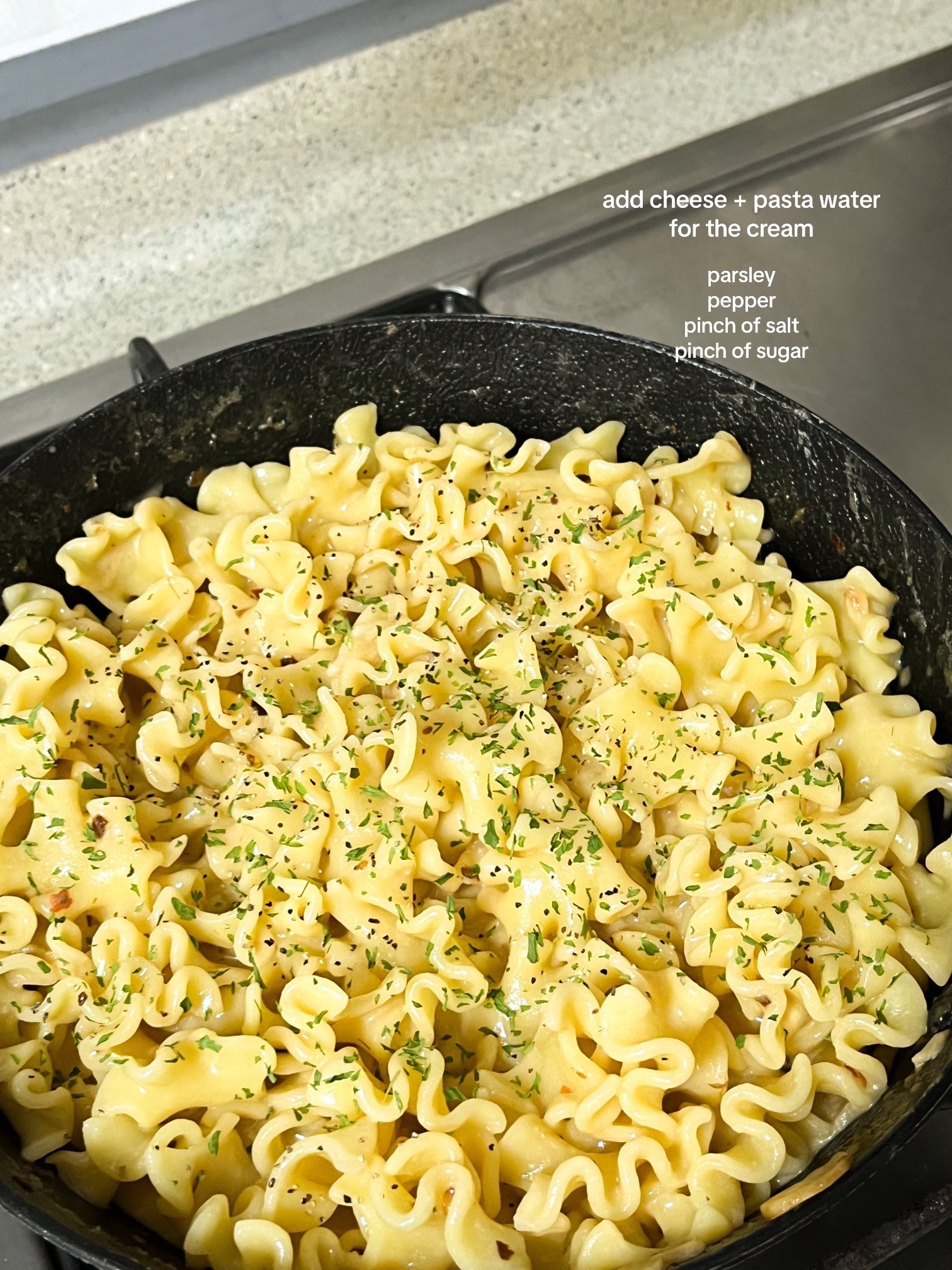 Creamy Lemon Pasta with Garlic and Chilli Flakes Recipe