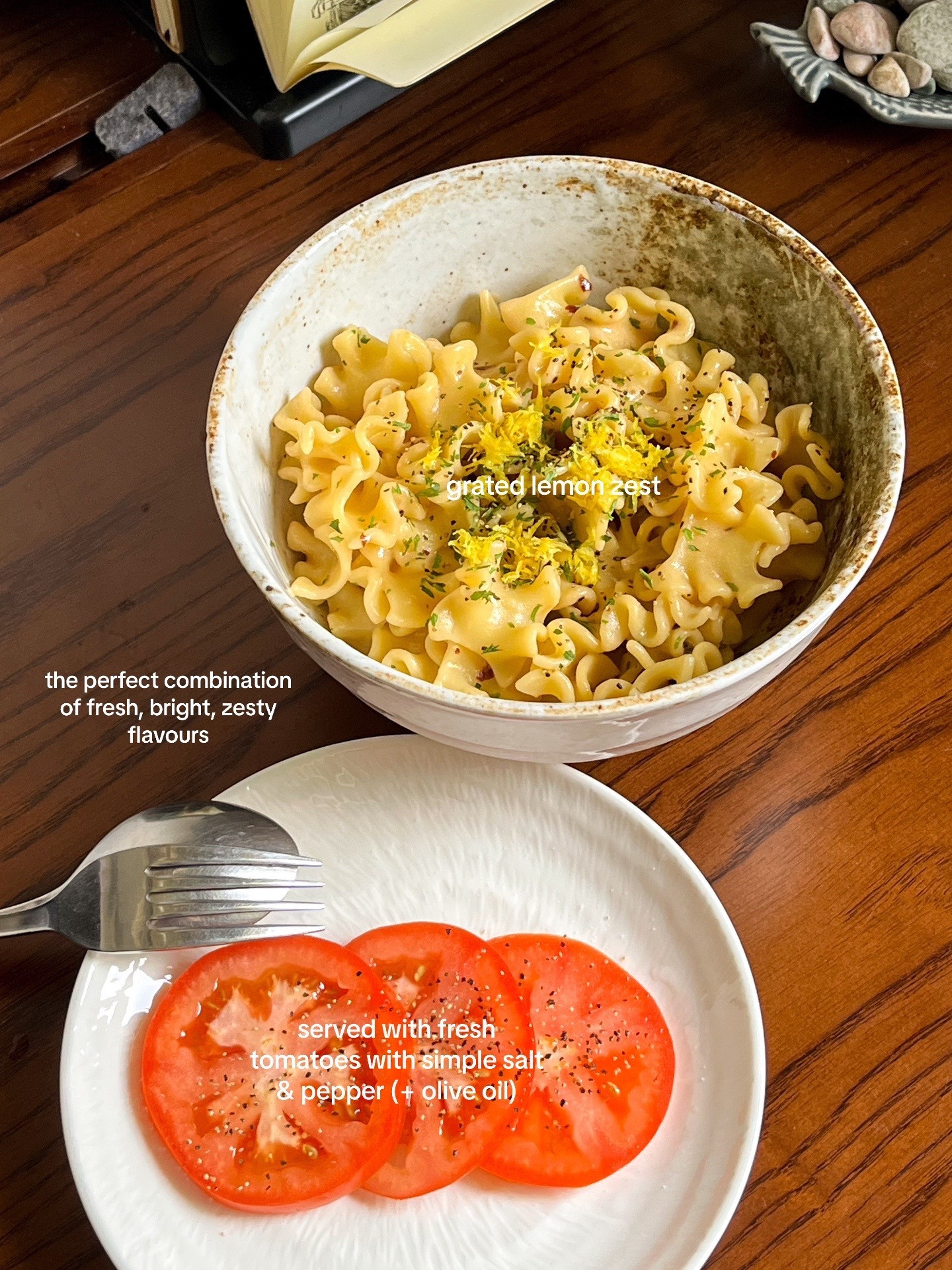 Creamy Lemon Pasta with Garlic and Chilli Flakes Recipe