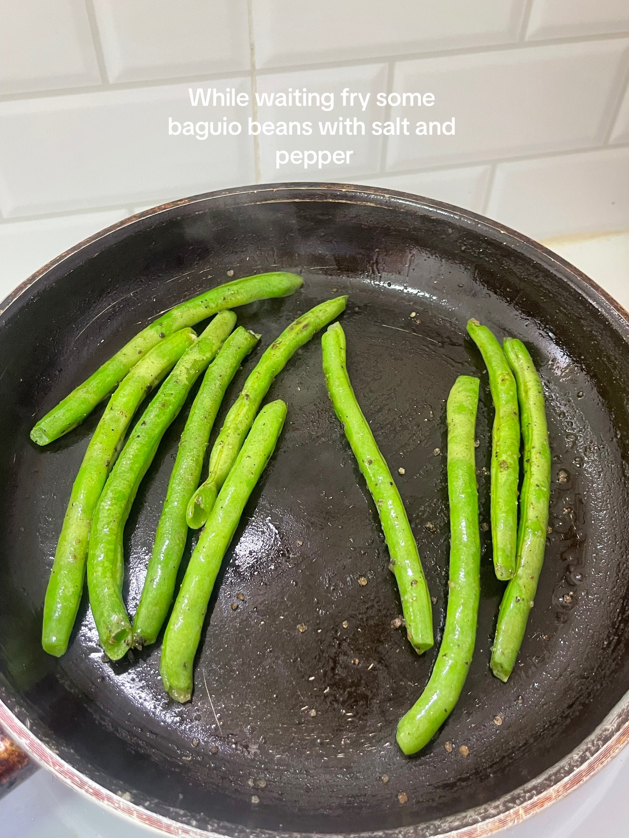 Creamy Mushroom Chicken Thighs with Baguio Beans