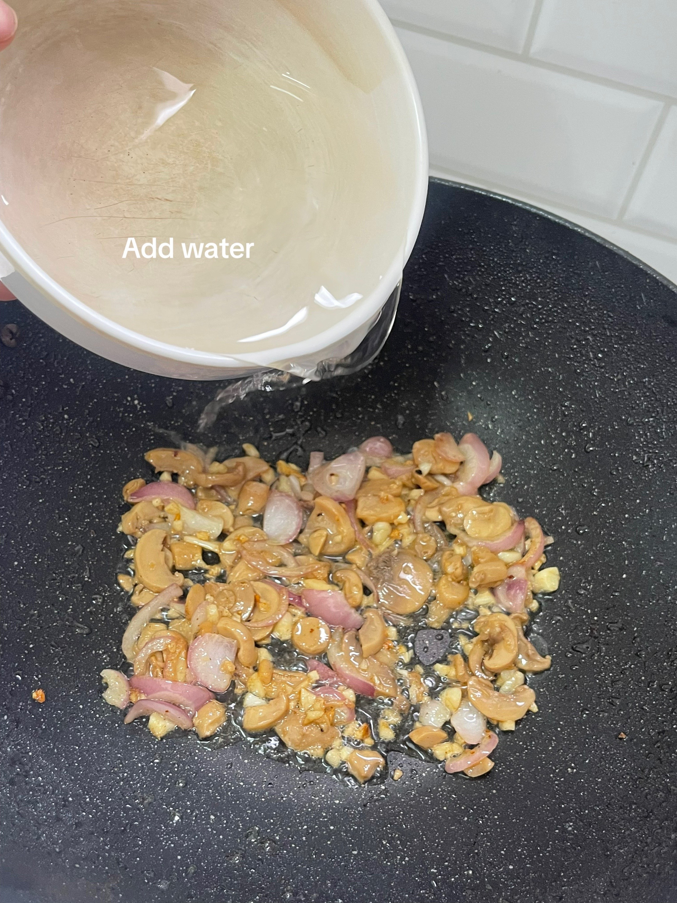 Creamy Mushroom Chicken Thighs with Baguio Beans