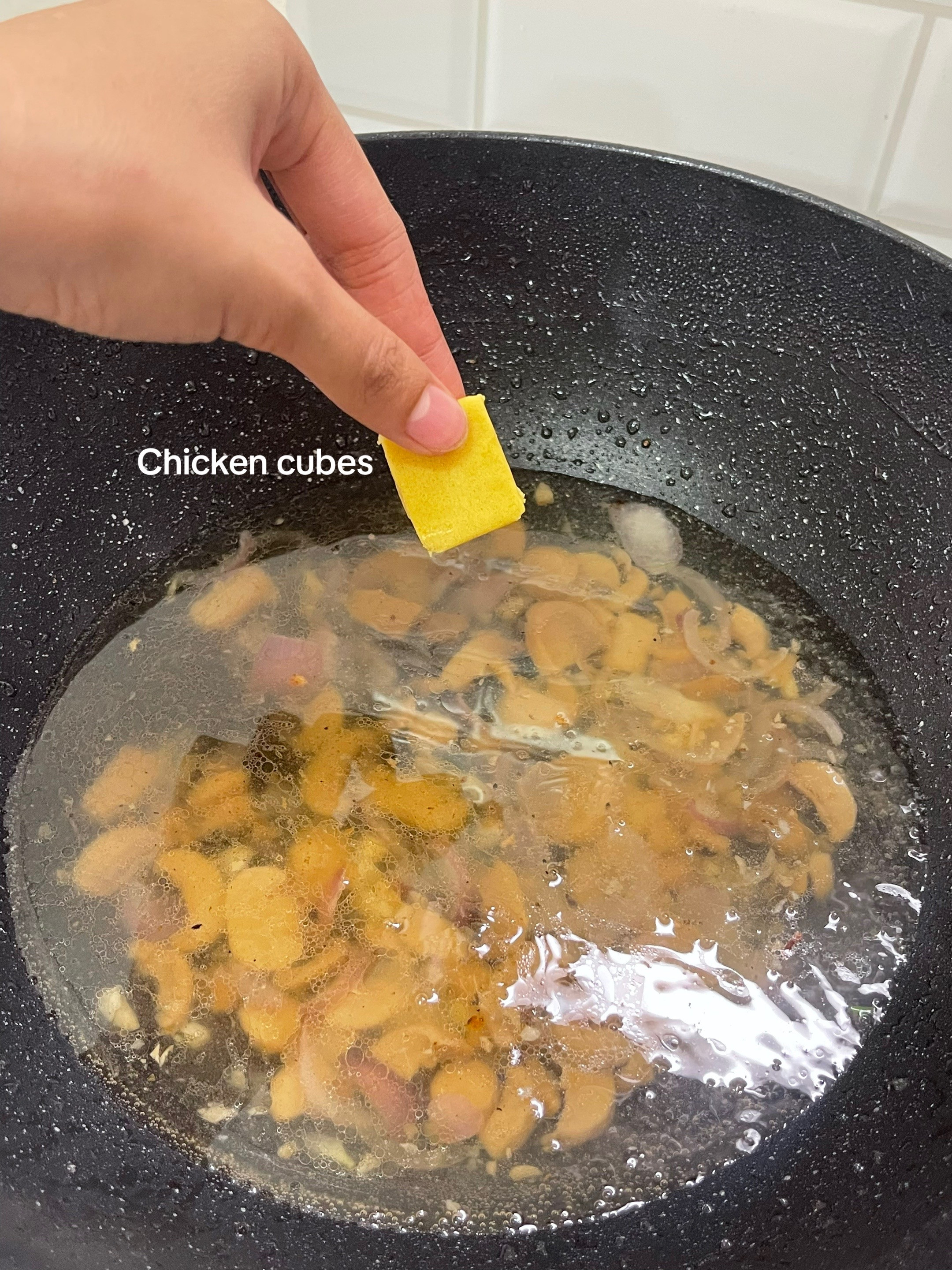 Creamy Mushroom Chicken Thighs with Baguio Beans