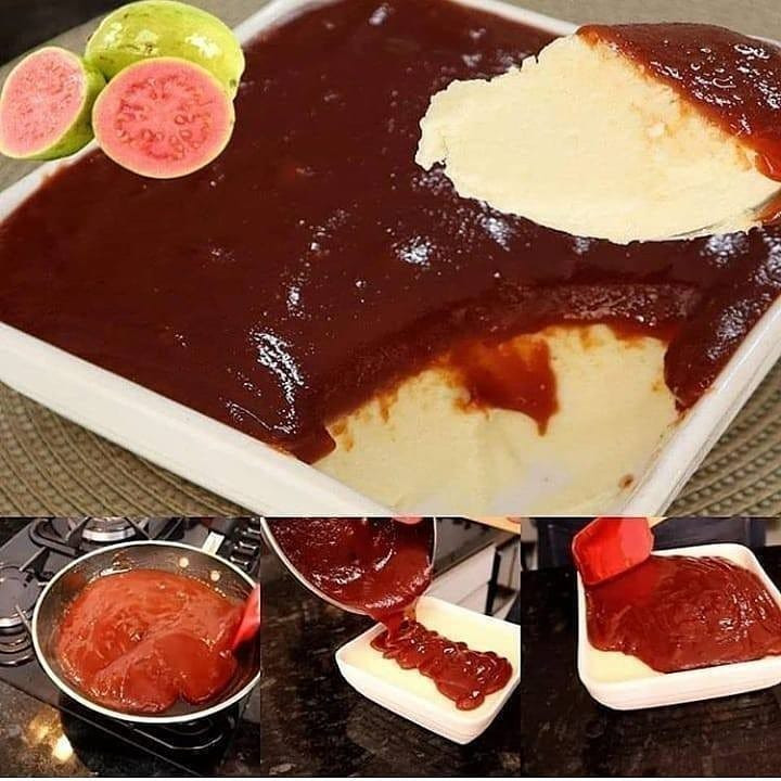 Creme de Requeijão com Goiabada - Tráng miệng kem phô mai và sốt ổi