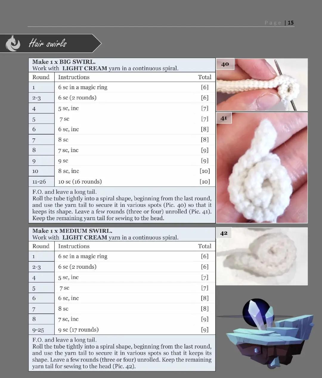 Crochet Air Dragon Aria Pattern Chart