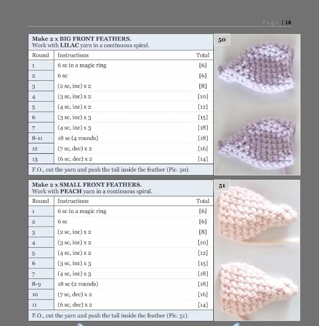 Crochet Air Dragon Aria Pattern Chart