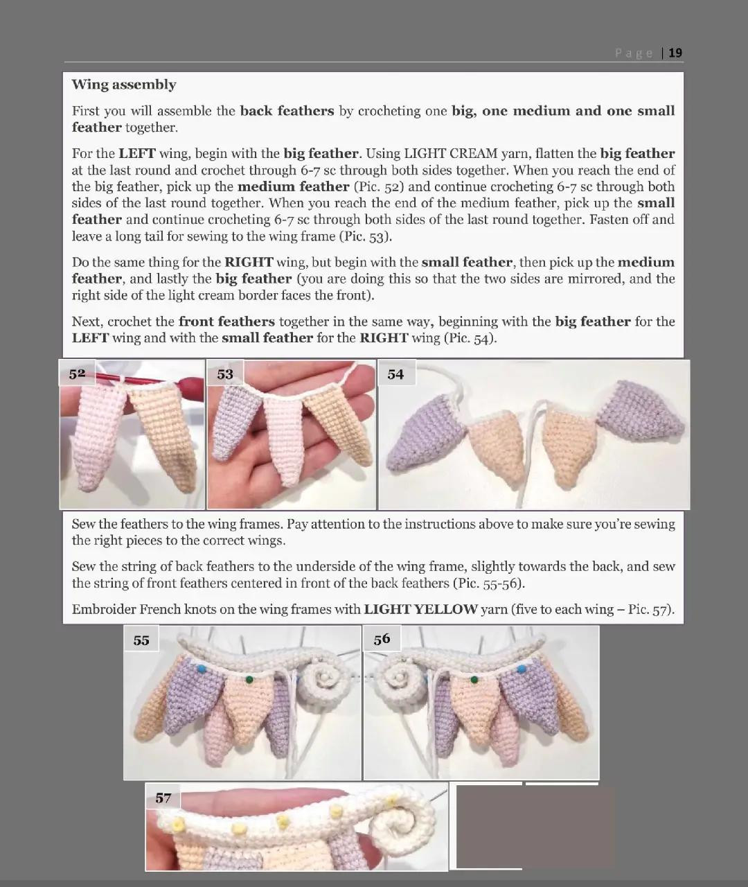 Crochet Air Dragon Aria Pattern Chart