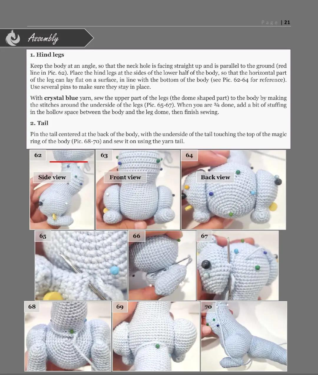 Crochet Air Dragon Aria Pattern Chart