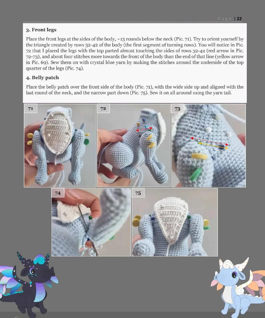 Crochet Air Dragon Aria Pattern Chart