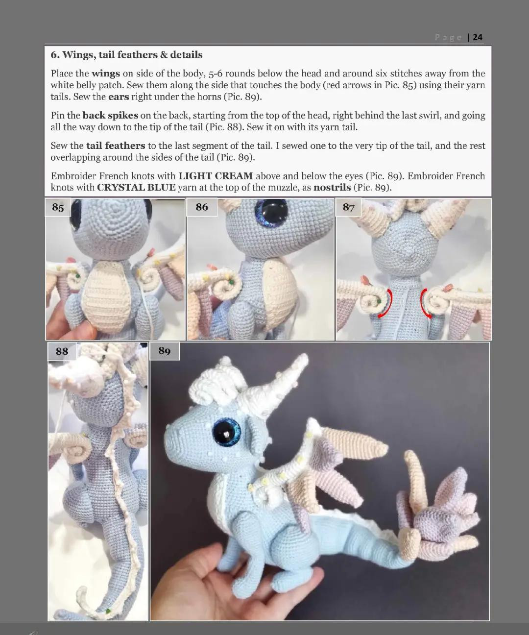 Crochet Air Dragon Aria Pattern Chart