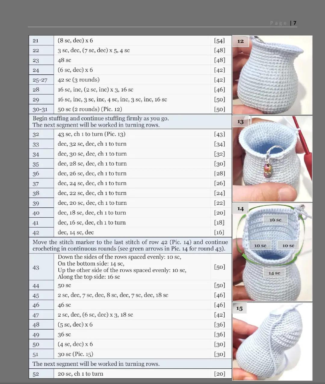 Crochet Air Dragon Aria Pattern Chart