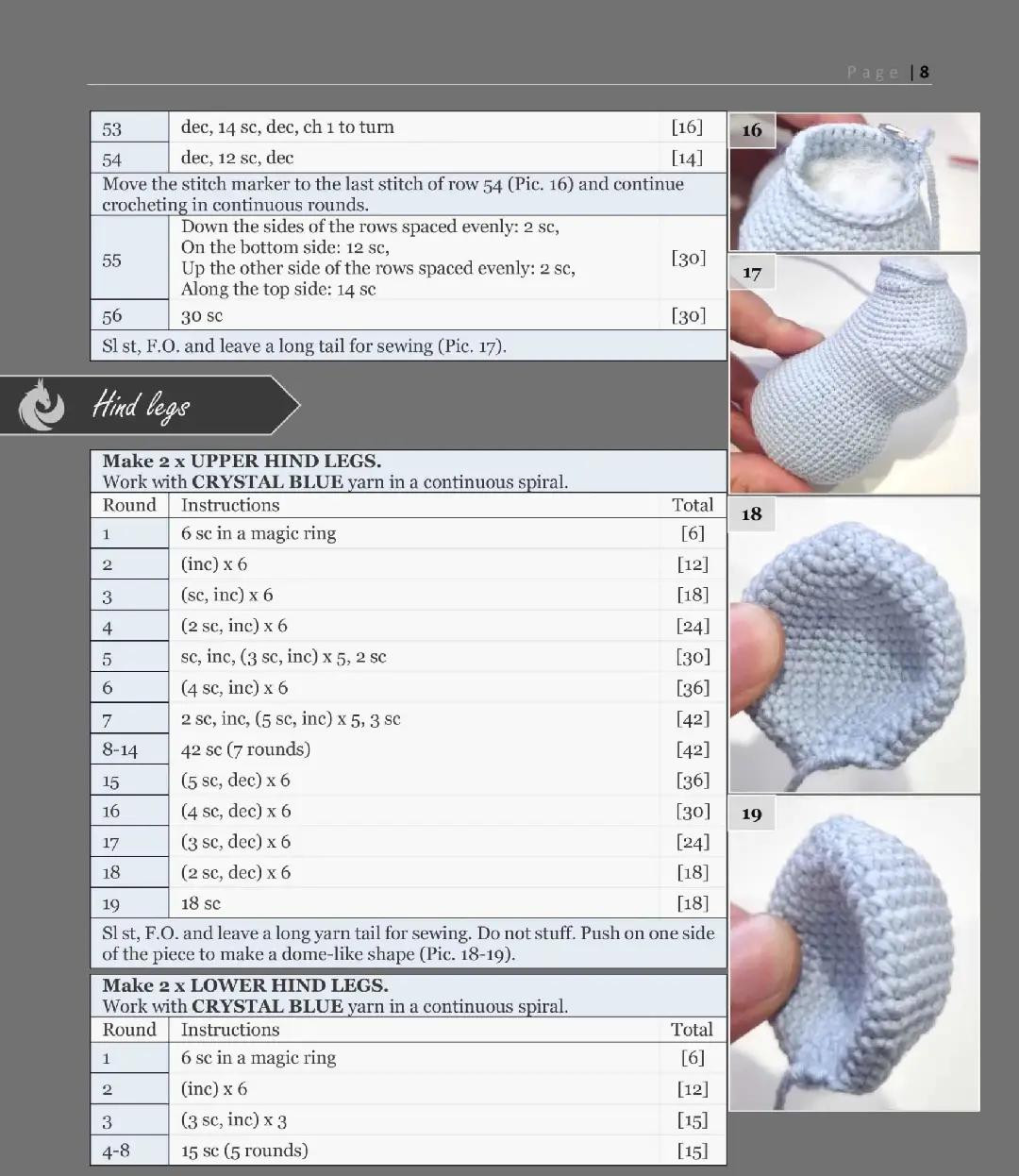 Crochet Air Dragon Aria Pattern Chart