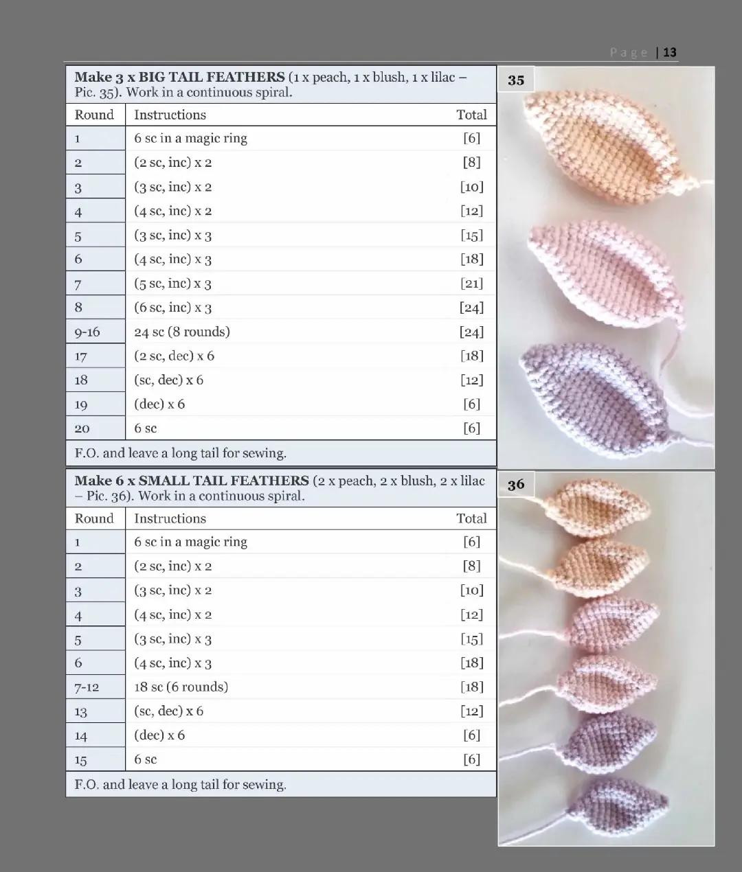 Crochet Air Dragon Aria Pattern Chart