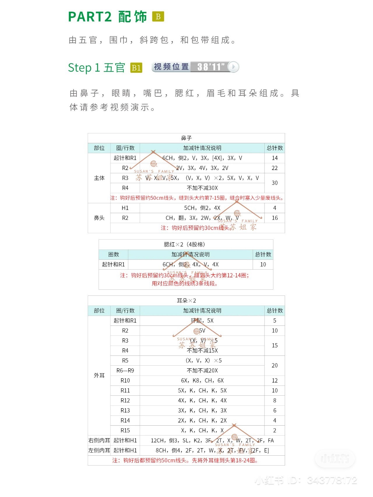 Crochet Amigurumi Animal Coin Purse Pattern with Chart and Instructions