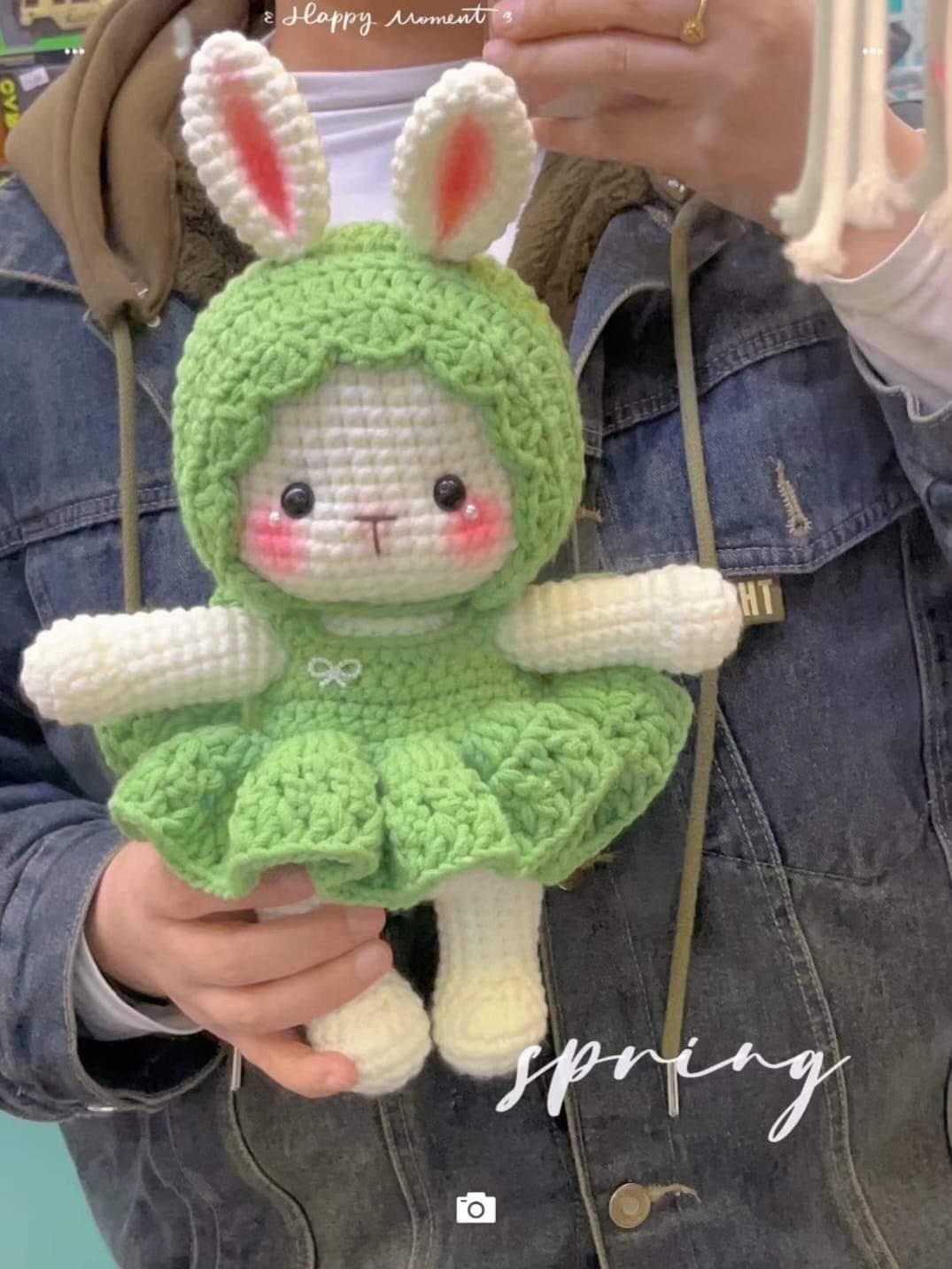 Crochet Amigurumi Animals Tutorial: Rabbit, Deer, Panda, Frog Dolls Pattern