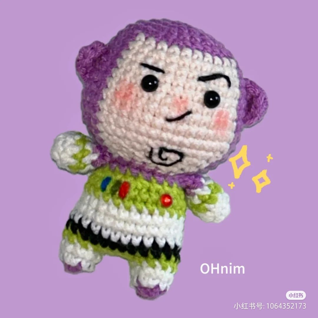 Crochet Amigurumi Buzz Lightyear Doll Pattern Chart