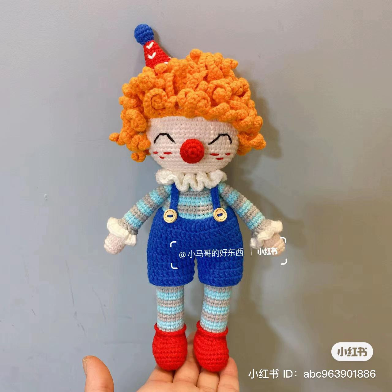 Crochet Amigurumi Clown Doll Color Schemes and Pattern Sharing