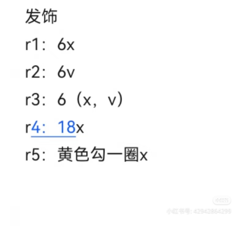 Crochet Amigurumi Doll Chart: Kagura Head and Hair Pattern