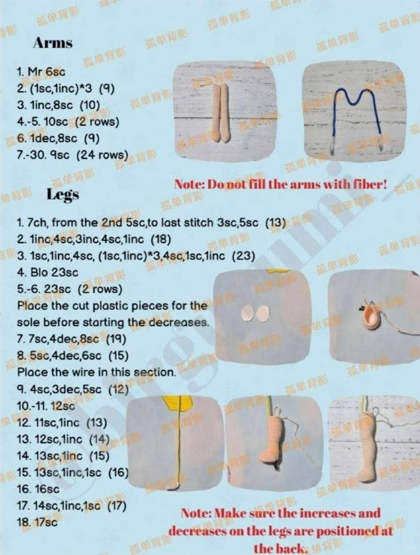 Crochet Amigurumi Doll Pattern: Winter Snow Girl with Blue Jacket and Hat