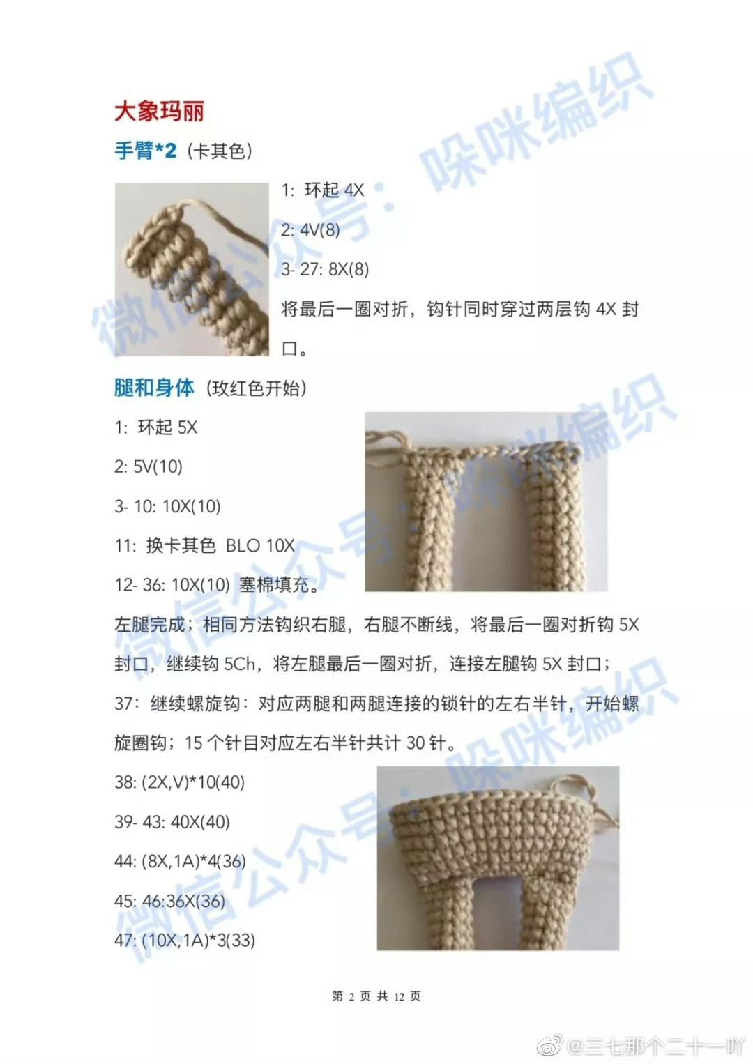 Crochet Amigurumi Elephant Pattern: Mary and Pierre Dolls Tutorial