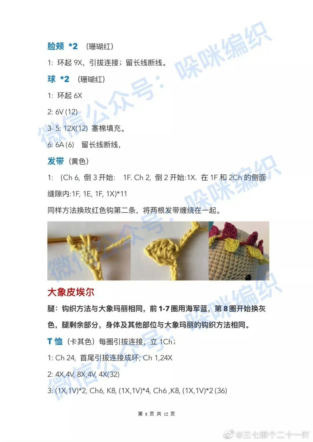 Crochet Amigurumi Elephant Pattern: Mary and Pierre Dolls Tutorial