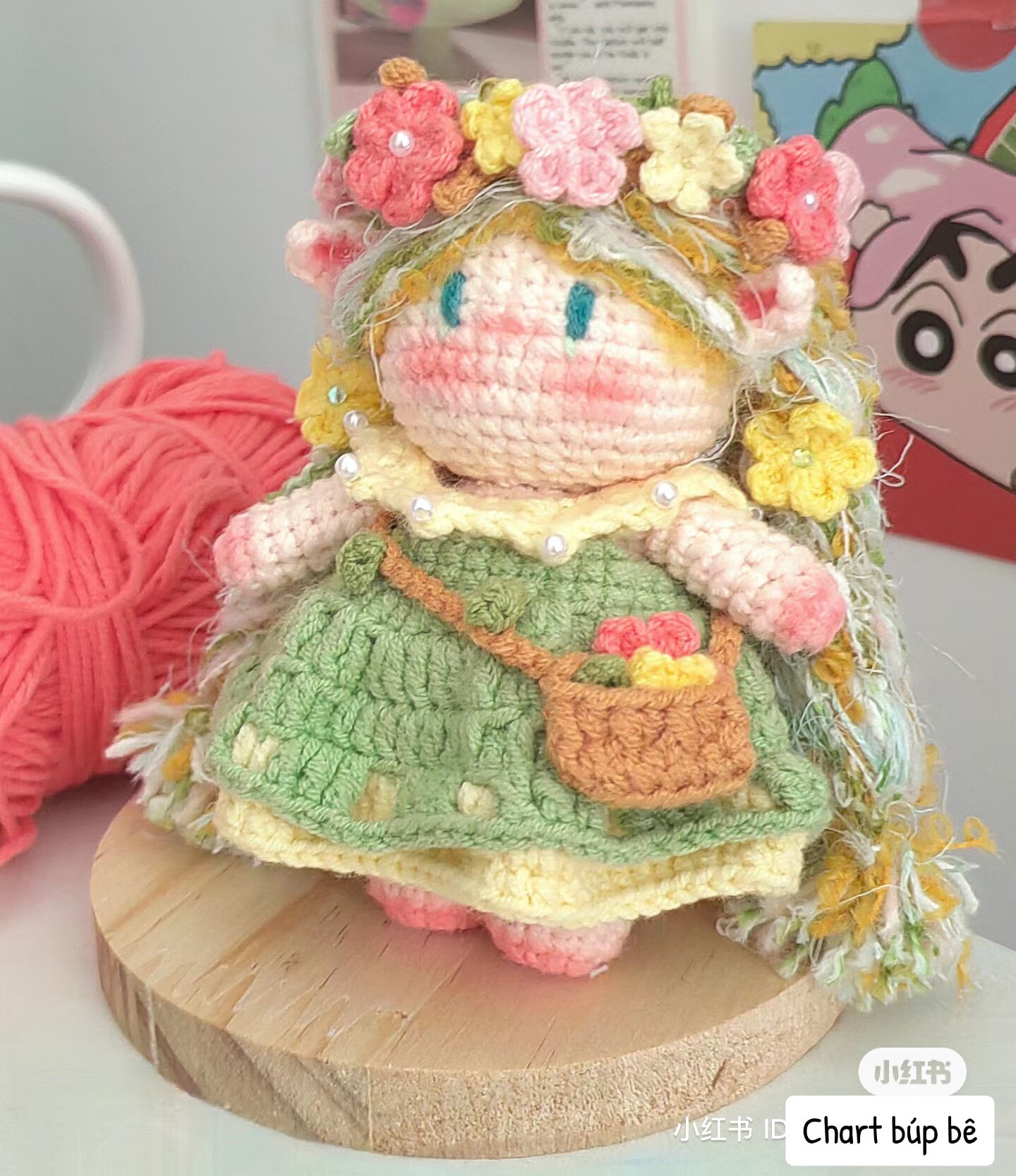 Crochet Amigurumi Flower Fairy Doll Chart Pattern