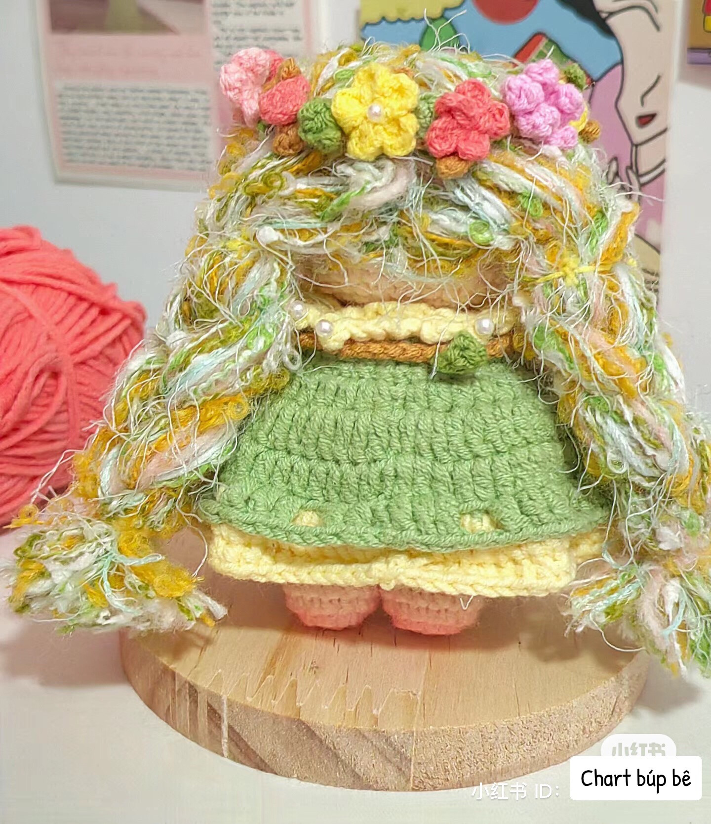 Crochet Amigurumi Flower Fairy Doll Chart Pattern