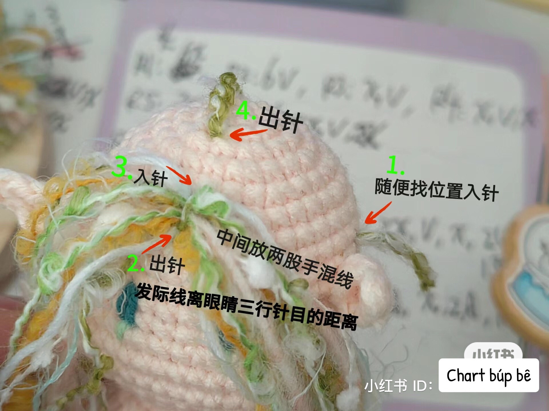 Crochet Amigurumi Flower Fairy Doll Chart Pattern