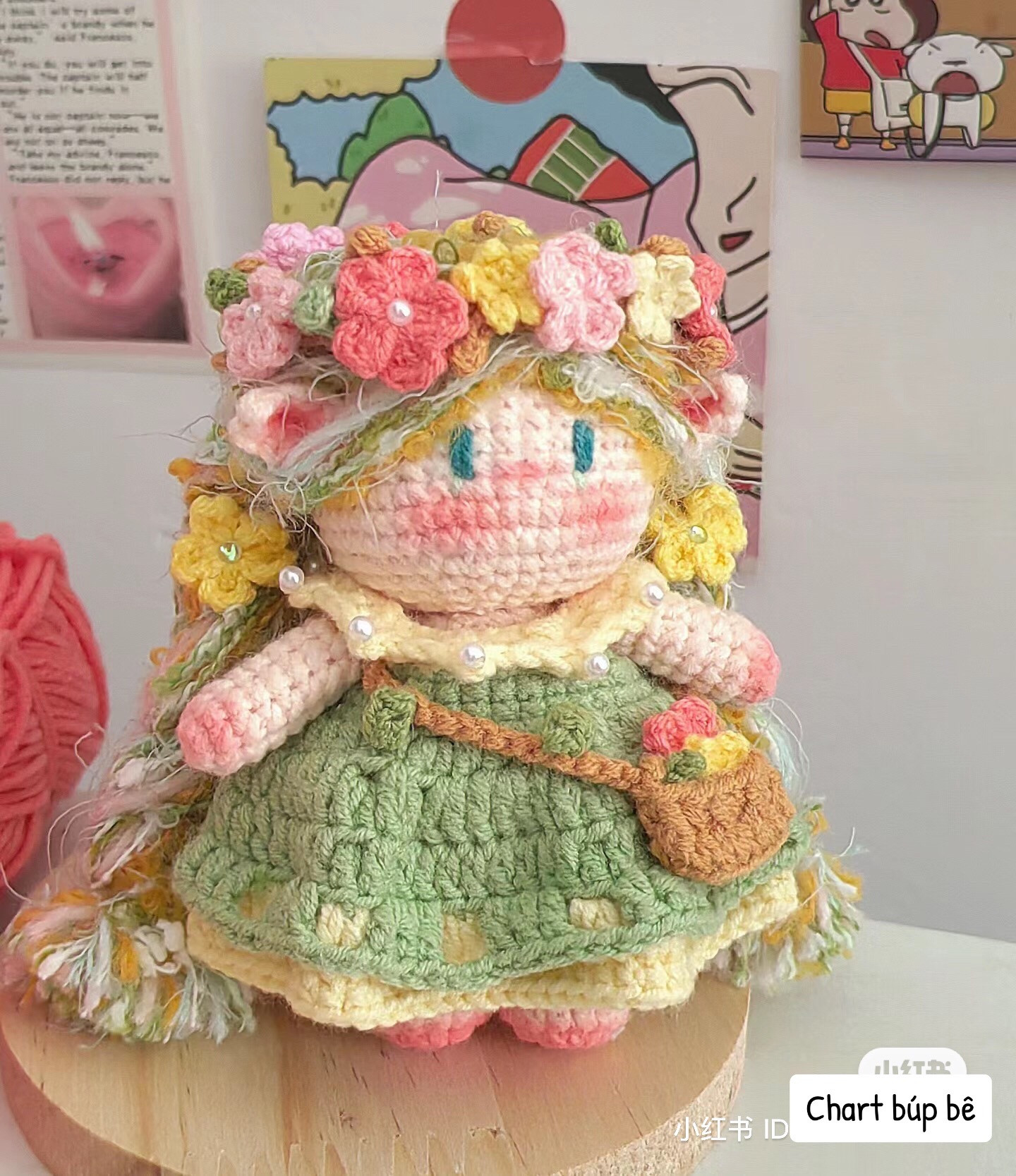 Crochet Amigurumi Flower Fairy Doll Chart Pattern