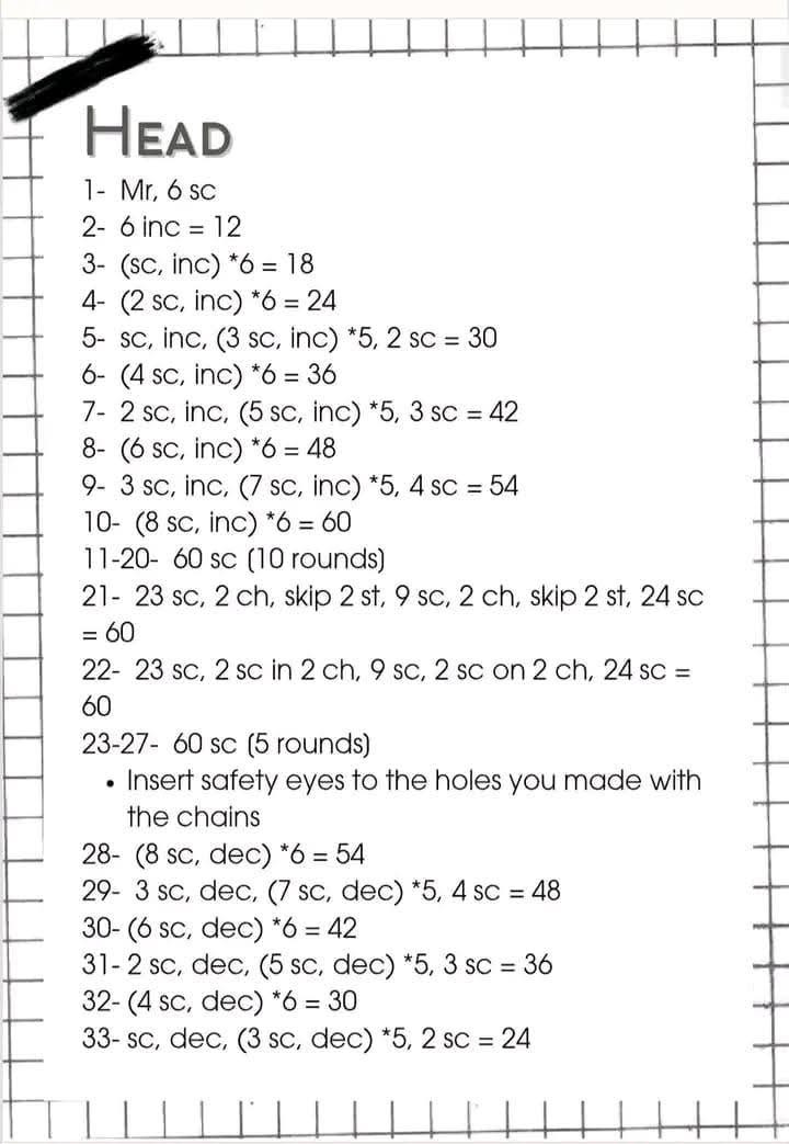 Crochet Amigurumi Girl Doll Pattern with Braids and Violin Background