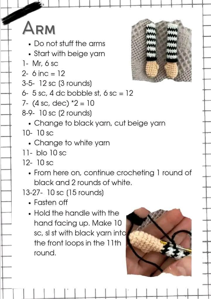 Crochet Amigurumi Girl Doll Pattern with Braids and Violin Background