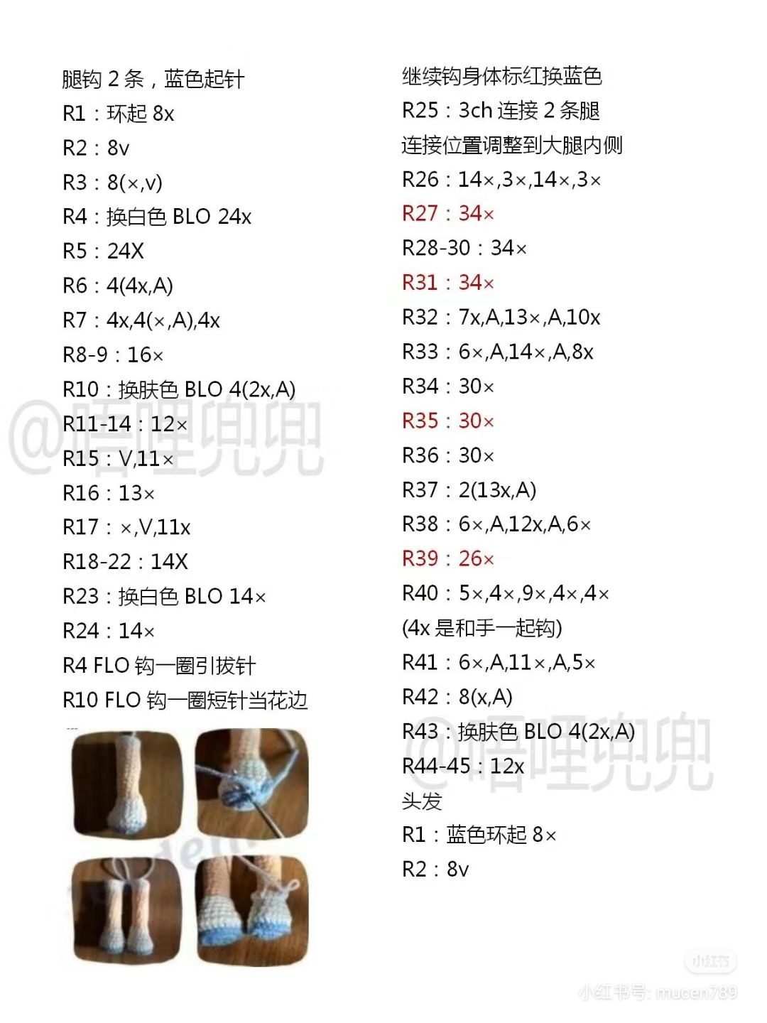 Crochet Amigurumi Girl with Blue Hair and Dolphin on Head