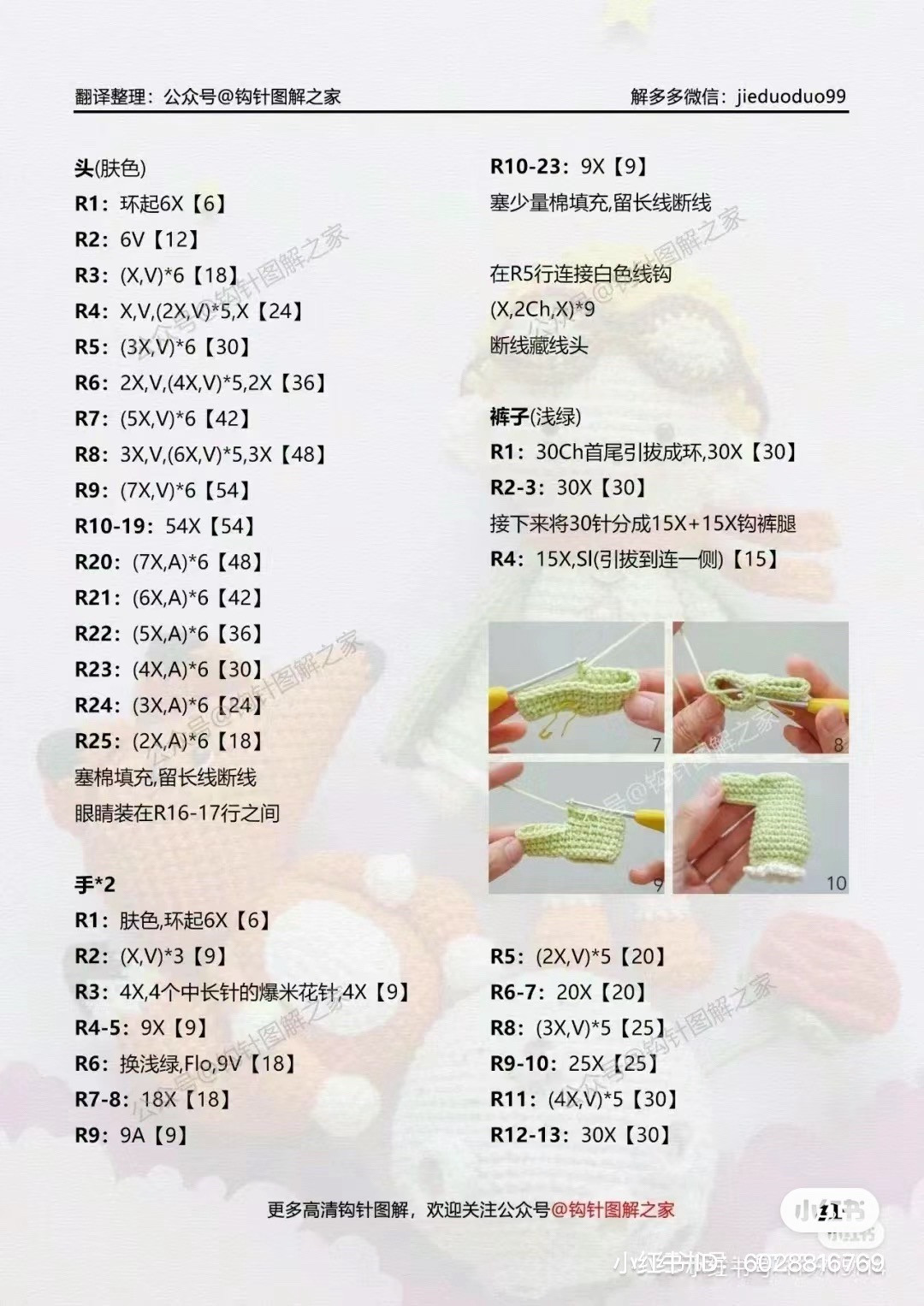 Crochet Amigurumi Head Pattern: Messy Dreadlocks Style