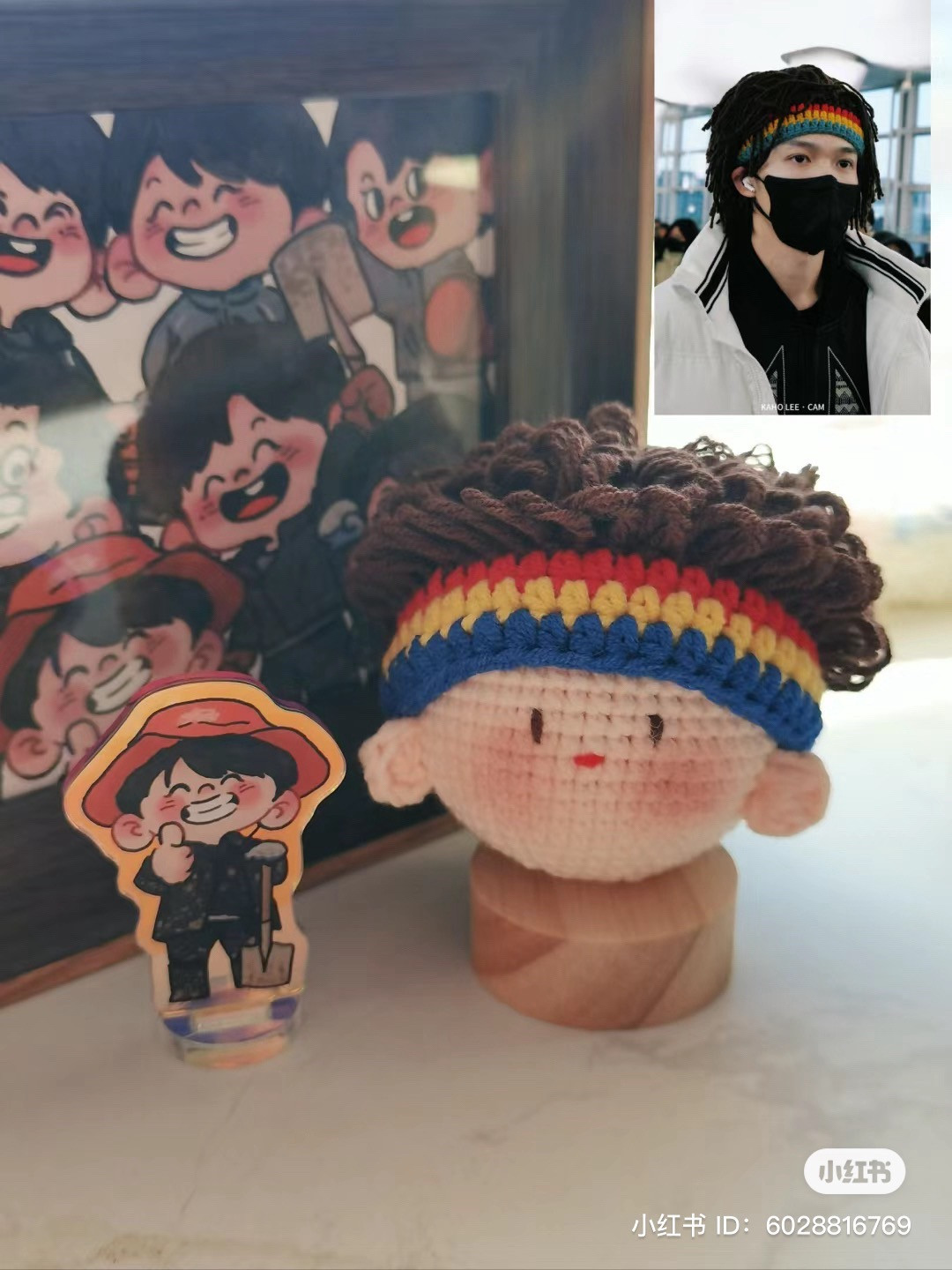 Crochet Amigurumi Head Pattern: Messy Dreadlocks Style