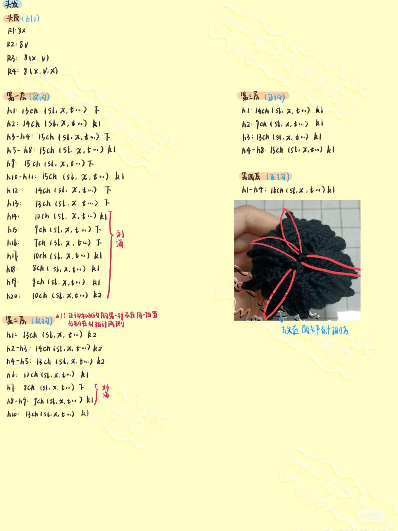 Crochet Amigurumi Kaitou Kid Doll Pattern with Hat and Glasses